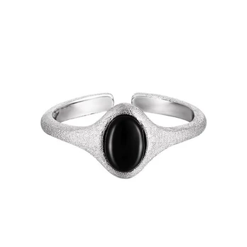Sidabrinis žiedas Obsidia R0546