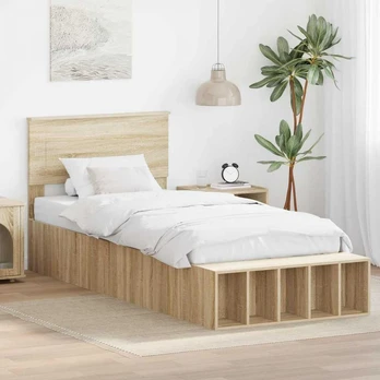 Lovos rėmas Sonoma ąžuolas 75 x 190 cm Apdirbta mediena