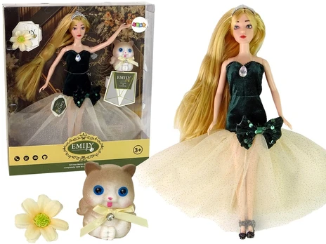 Lėlė su priedais Lean Toys Emily, 30 cm