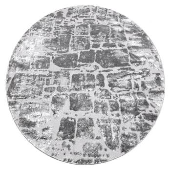 Kilimas vidaus Hakano Trex Brick, pilkas, 100 cm x 100 cm