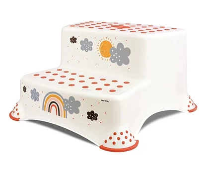 Dvibugas laiptelis Lorelli Rainbow, white/baltas