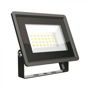 20W LED prožektorius, juodu korpusu, 4000K, su maitinimo šaltiniu