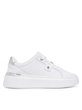 Laisvalaikio batai Tommy Hilfiger Th Platform Chic Sneaker FW0FW09626 Balta
