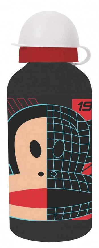 Paul Frank juodas aliuminio vandens butelis, 580 ml