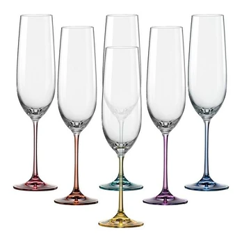 Crystalex Taurės šampanui 190ml 6 vnt. Spectrum
