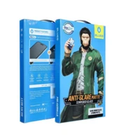 LCD apsauginis stikliukas 5D Mr. Monkey Glass (Strong Matte) Apple iPhone 16 Pro Max juodas