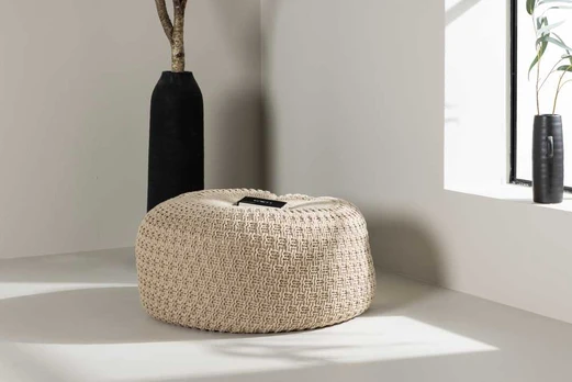 Venture Design Pufas, Sam, ⌀60 cm, Bežis