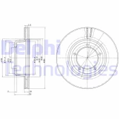 Stabdžių diskas DELPHI BG2612C kaina