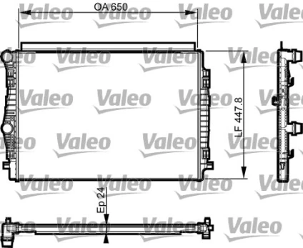 Variklio radiatorius VALEO VAL735559