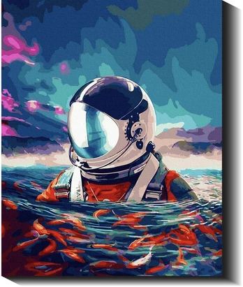 Astronautas vandenyne 40×50 cm