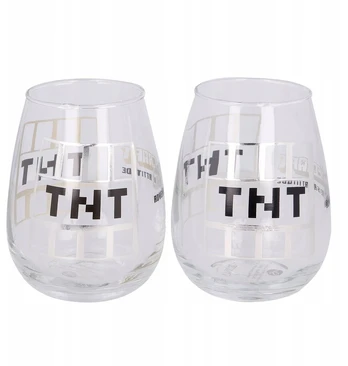 Stor Minecraft Tnt Creeper stiklinių rinkinys, 2 vnt., 510 ml