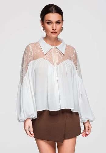 Moteriška palaidinė LARICA OW-TS-E0026 - balta