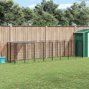 Voljeras šunims, juodos spalvos, 4,84 m², plienas kaina