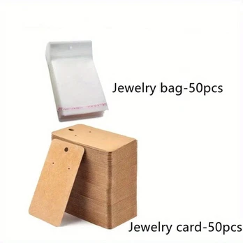 Papuošalų rinkinys, white50pcs+Jewelry bag50pcs
