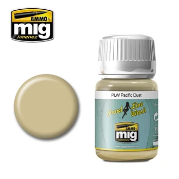 AMMO by MIG Jimenez AMMO MIG - Sendinimo priemonė PANEL LINE WASH PACIFIC DUST, 35ml, 1604