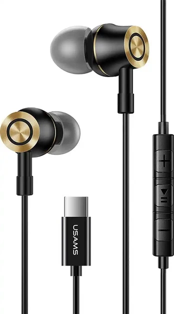 Casti Audio In-Ear Type-C, 1,2m - USAMS (EP-43) - Black