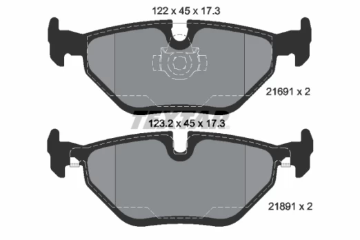 TEXTAR 2169103 Brake pad set