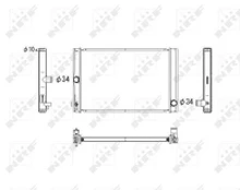 Variklio radiatorius NRF NRF 53764