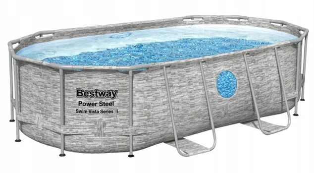 Stačiakampis baseinas Bestway 56714 Bulaj 427x250x100cm