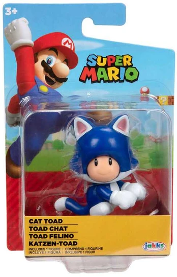 Jakks Pacific Nintendo Super Mario Cat Toad figure 6,5cm