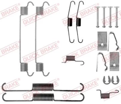 Priedų komplektas, stabdžių trinkelės QUICK BRAKE 105-0038