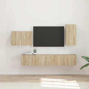 TV staliukas 4 pcs Sonoma ąžuolas
