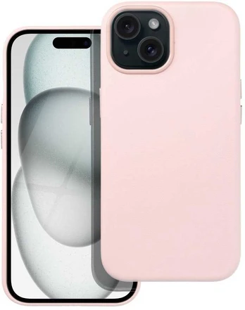 Dėklas Oem Leather Mag Cover for IPHONE 15 sand pink