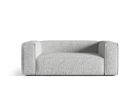 Sofa, Nuria, 2 vietų, 110x170x72, sidabrinė
