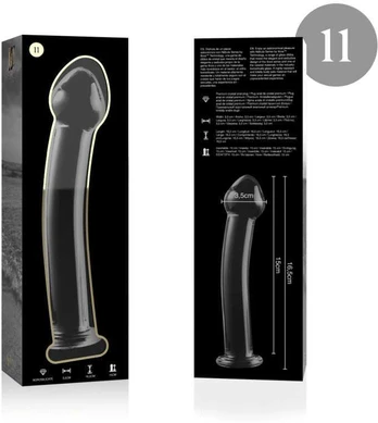 NEBULA SERIES BY IBIZA - MODEL 11 DILDO BOROSILICATE GLASS 16 CM