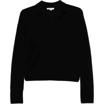 Megztinis moterims, Juoda, Silk blend polo