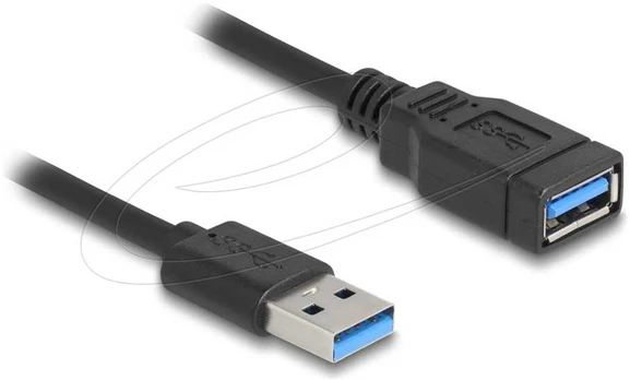 DELOCK USB 5 Gbps Spiralkabel Typ-A Stecker zu Typ-A Buchse