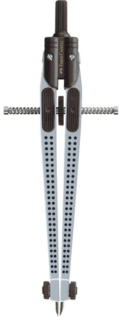 FABER-CASTELL Zirkel Schnellverstellzirkel Grip sidabrinis