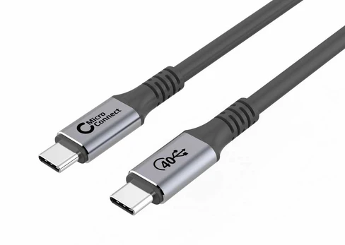 Kabelis USB MicroConnect USB-C - USB-C 0.25 m Juodas (USB4CC025)