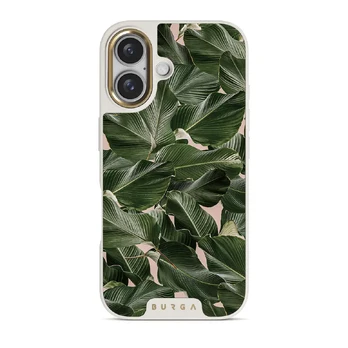 So Lush - Bannana Leaves iPhone 16 Plus Case, Elite Light (MagSafe) / Gold