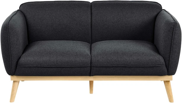 Beliani Dvivietė sofa LJUNG juoda