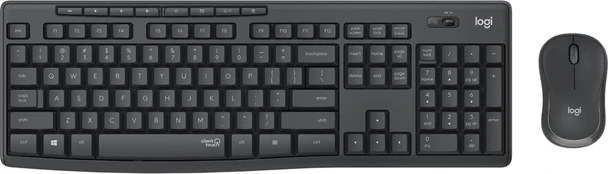 Klaviatūra „Logitech MK295 SILENT WIRELESS COMBO/GRAPHITE“ – CZE-SKY – INTNL