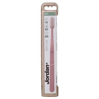 Jordan Green Clean Soft Toothbrush Minkštas dantų šepetėlis, Pink