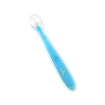 Silikoninis šaukštas Lorelli Blue, 6+ mėn., 1 vnt.