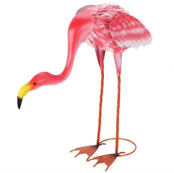 Metalinė sodo figūrėlė flamingas, 65 cm