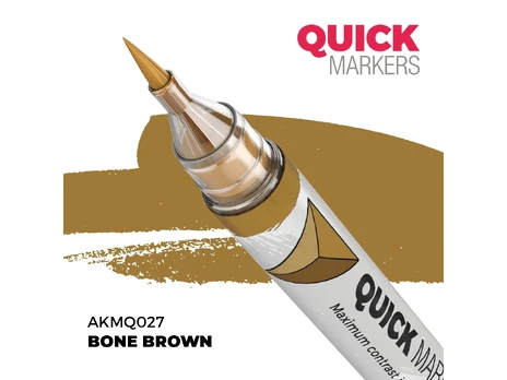 AK Interactive QUICK MARKER Bone Brown žymeklis miniatiūroms AKMQ027