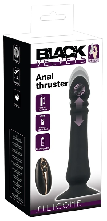 Black Velvets Anal Thruster Vibruojantis analinis dildo