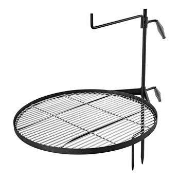 Pasukamos laužo kepsninės grotelės 62 cm