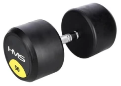 Guminis hantelis HMS HG Pro - 50 kg kaina