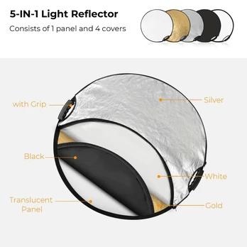 Kampf K&F 5-In-1 Circular Reflector Kit -60cm
