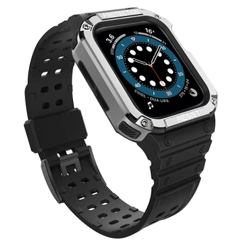 Apyrankė Protect Strap Band for Watch 7 / 6 / 5 / 4 / 3 / 2 / SE (41 / 40 / 38mm) Juoda