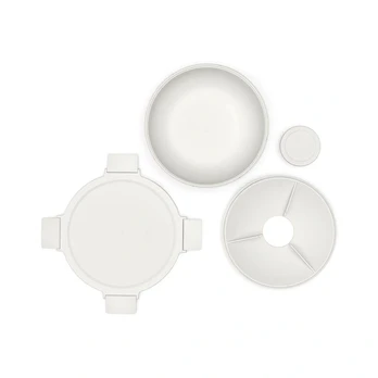 BRABANTIA Make &amp; Take salātu trauks 1.3L Light Pilkas 206368