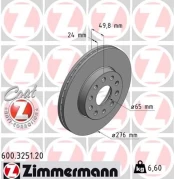 Stabdžių diskas ZIMMERMANN 600.3251.20 kaina