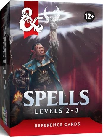 Wizards of the Coast Dungeons & Dragons Reference Cards - Spells (Levels 2-3)