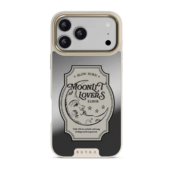 Moonlit Lovers - iPhone 17 Pro Max Case, Elite Mirror Light (MagSafe) / Gold