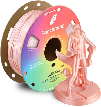 Polymaker Panchroma PLA Silk 1.75mm 1kg - Silk Quartz Rožinė